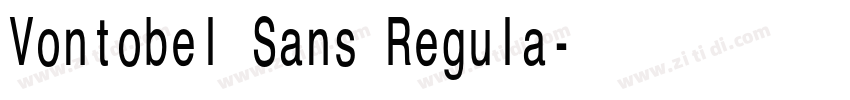 Vontobel Sans Regula字体转换